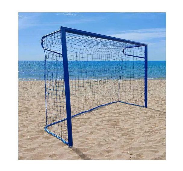 Buts Sandball alu tube rond Ø80mm plastifié bleu