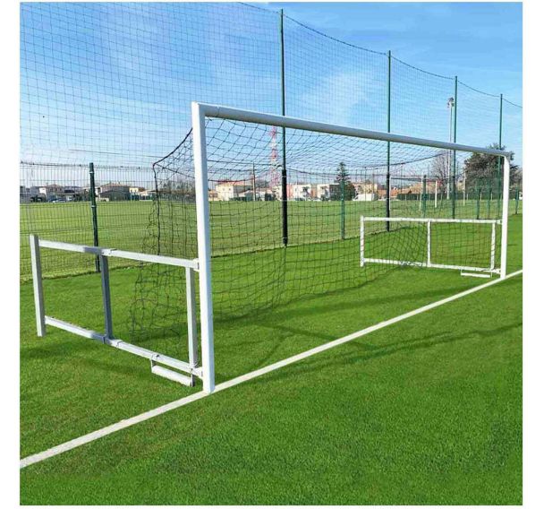 Buts de foot à 8 rabattable acier galvanisé 90 mm