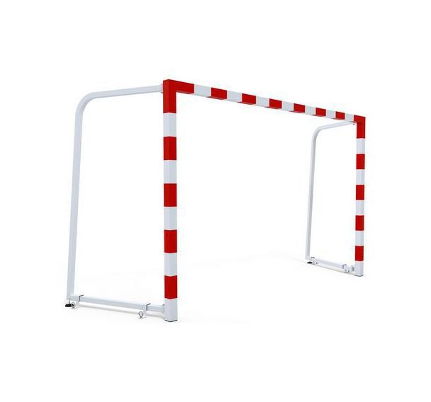 Buts de hand scolaire façade monobloc - arceaux rabattables