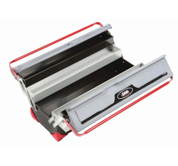 CAISSE A OUTILS VIDE 5 CASES, Longueur hors tout : 540 mm