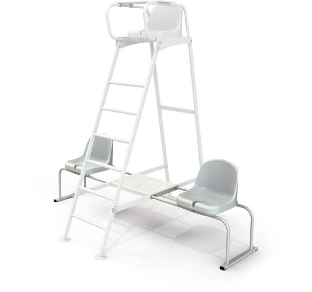 Chaises laterales de joueurs de tennis en acier