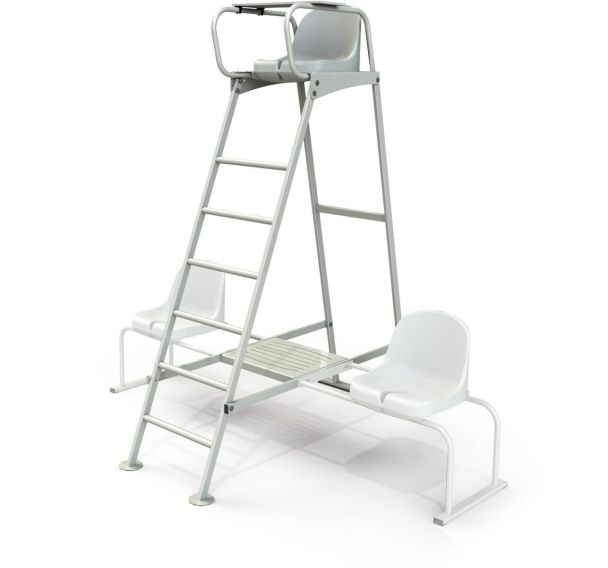 Chaise d'arbitre tennis en acier - indoor