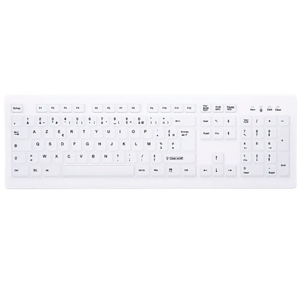 CHERRY Clavier AK-C8100 USB IP68 blanc (FR)