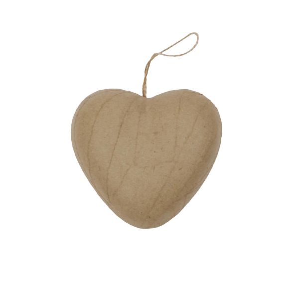 Cœur cordon 4x8x8cm (Lot de 10)