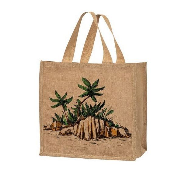 Cabas en jute modèle export case créole