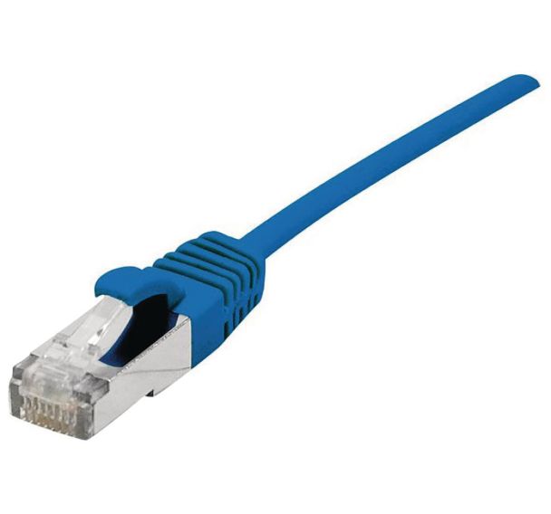 Câble Ethernet RJ45 catégorie 6A bleu - Dexlan