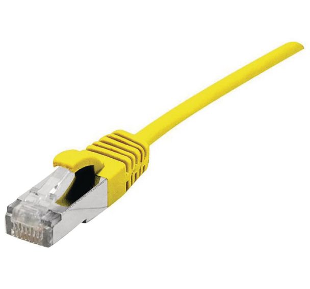 Câble Ethernet RJ45 catégorie 6A jaune - Dexlan