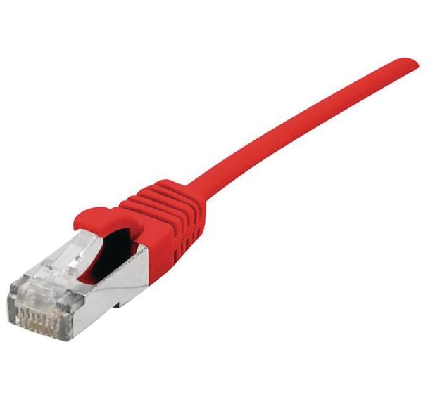 Câble Ethernet RJ45 catégorie 6A rouge - Dexlan