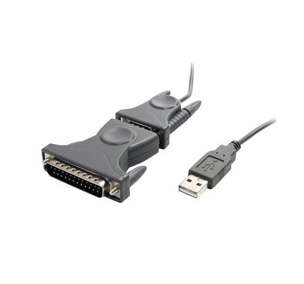 Câble adaptateur USB vers port série DB9 - DB25 avec adaptateur