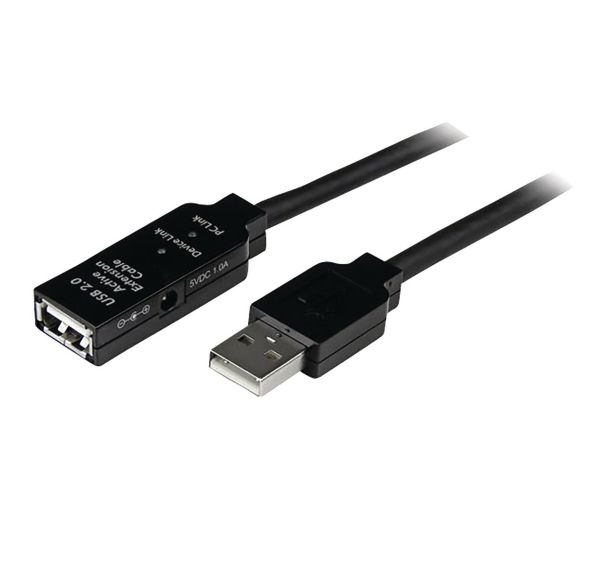 Câble d'extension USB 2.0 actif Type A/A - Mâle/Femelle bleue 5 m