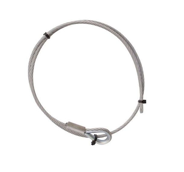 Câble en acier galvanisé avec façonnage - Force 90 kg