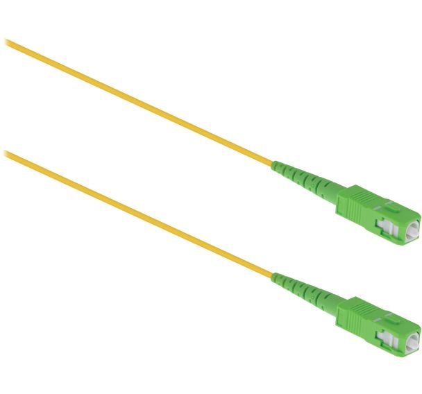 Cable fibre optique SC-APC vers SC-APC - Jaune - TNB