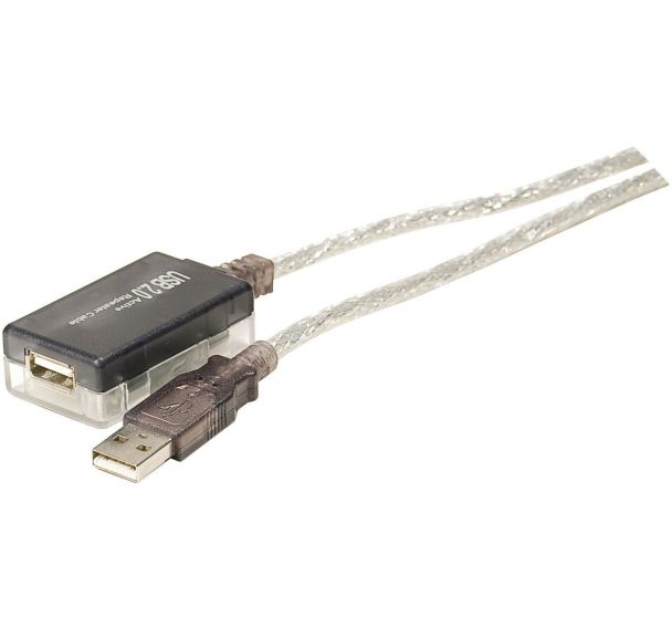 Câble rallonge amplifiée USB 2.0 Type A/A - Mâle/Femelle -12 m actif jusqu'a 36 m