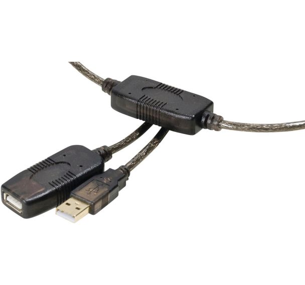 Câble rallonge amplifiée USB 2.0 Type A/A - Mâle/Femelle - 20 m