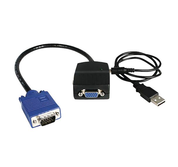 Câble répartiteur 1 VGA vers 2 VGA alimenté par USB