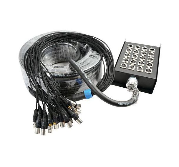 Câble sur tambour 16 entrées 4 sorties XLR 30 m