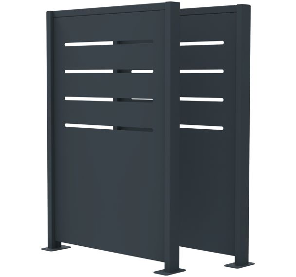 Cache conteneur Maestro 2 modules métal anthracite 7016-Rossignol Pro