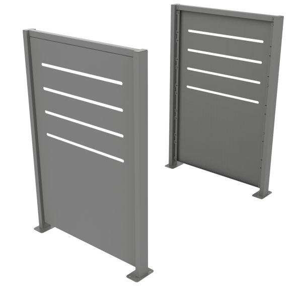 Cache conteneurs ROKIM 2 pans métal ajouré - BUTON DESIGN