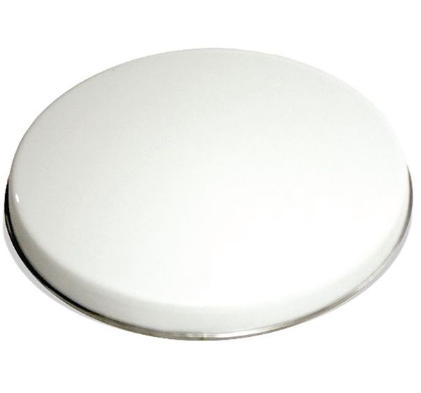 Cache plaque Ø16cm émail blanc