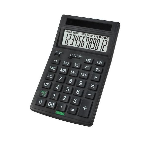 Caculatrice pro énergie solaire 12 chiffres - Desq