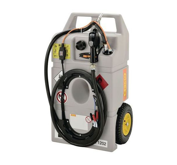 Caddy ravitailleur gasoil 60l, pompe 12v, pistolet auto