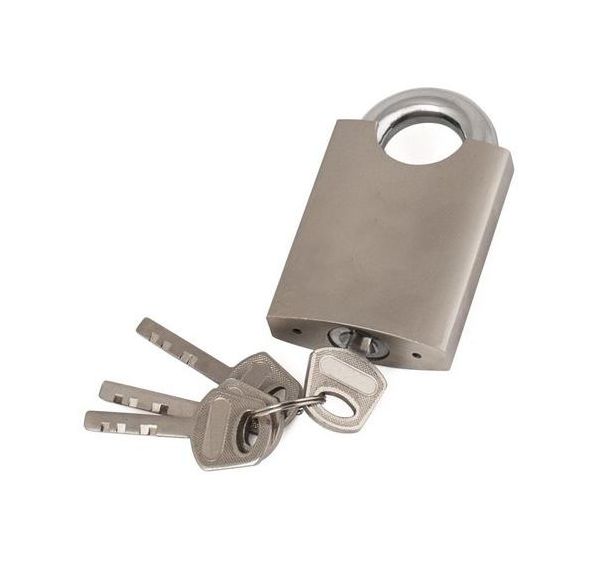 Cadenas - Largeur 80 mm - 4 clés - fer - Pavo