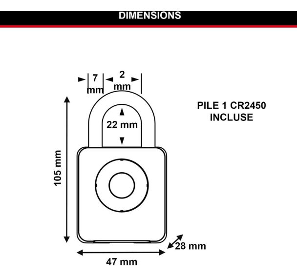 Cadenas Bluetooth intérieur 4400EUREC - Master Lock