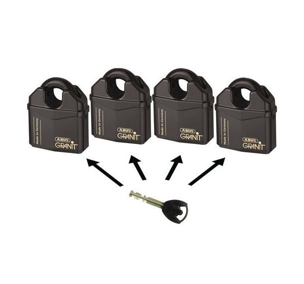 Cadenas Granit blindé série 37 - Entrouvrant - 2 clés