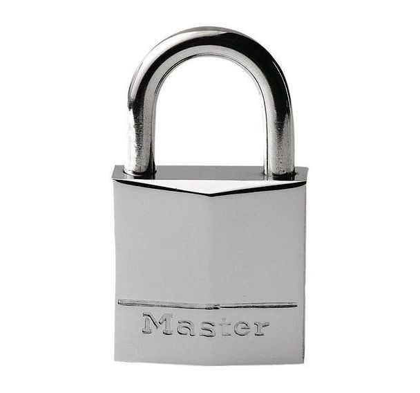 Cadenas à clé en laiton massif nickelé 639EURD - Master Lock
