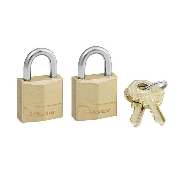 Cadenas à clés en laiton massif - Lot de 2 - Master Lock