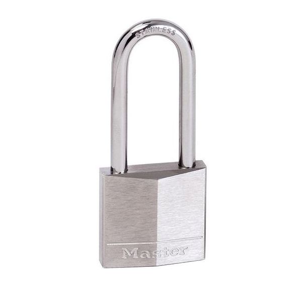 Cadenas à clés en laiton massif nickelé - Master Lock