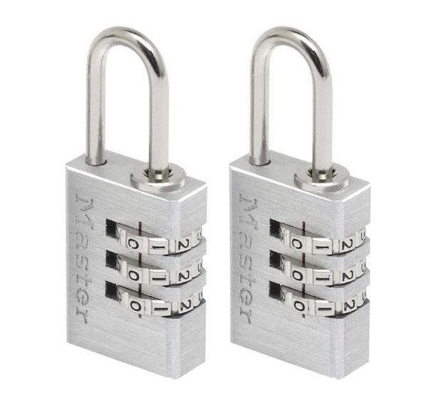 Cadenas à combinaison aluminium 7620EUR - 2 pièces - Master Lock