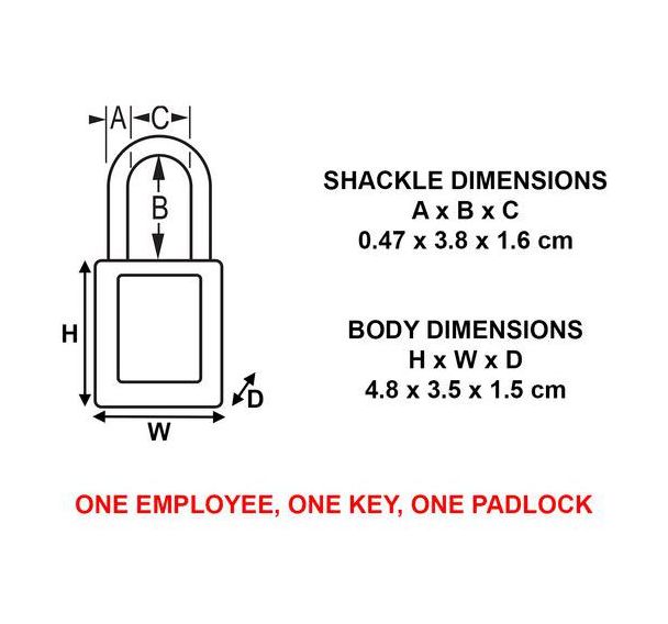 Cadenas de consignation anse fine S32RED - Master Lock