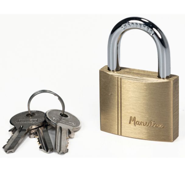 Cadenas de sécurité à clé en laiton - Manutan Expert