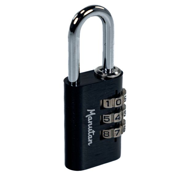 Cadenas de sécurité à code - 3 molettes - Manutan Expert
