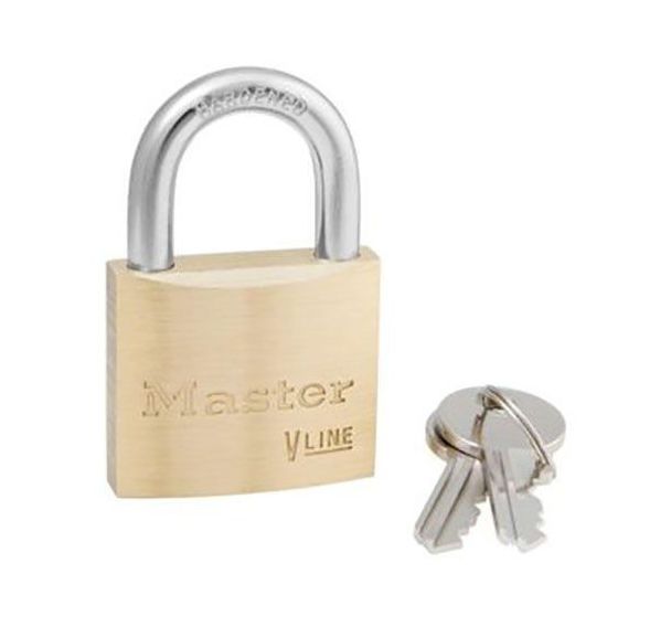 Cadenas en laiton avec clés identiques et anse de 21 mm