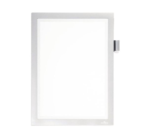 Cadre argent magnétique DURAFRAME® MAGNETIC NOTE A4