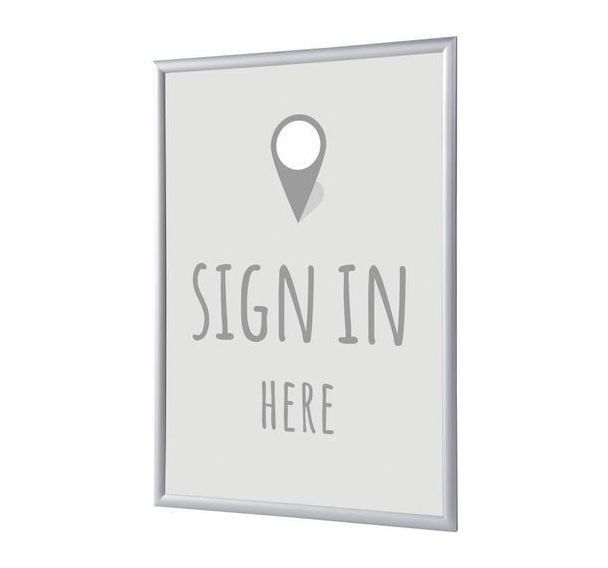 Cadre complet Clic-clac S'inscrire ici - Anglais - Showdown Displays