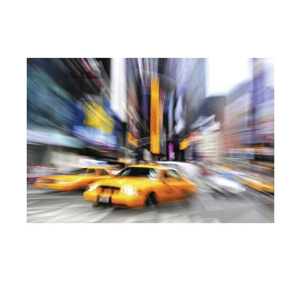 Cadre de décoration H65 x L 98 cm Taxis de Manhattan