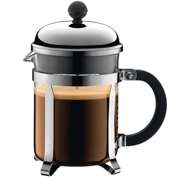 Cafetière à piston 4 Tasses Chromée & Noire - Chambord