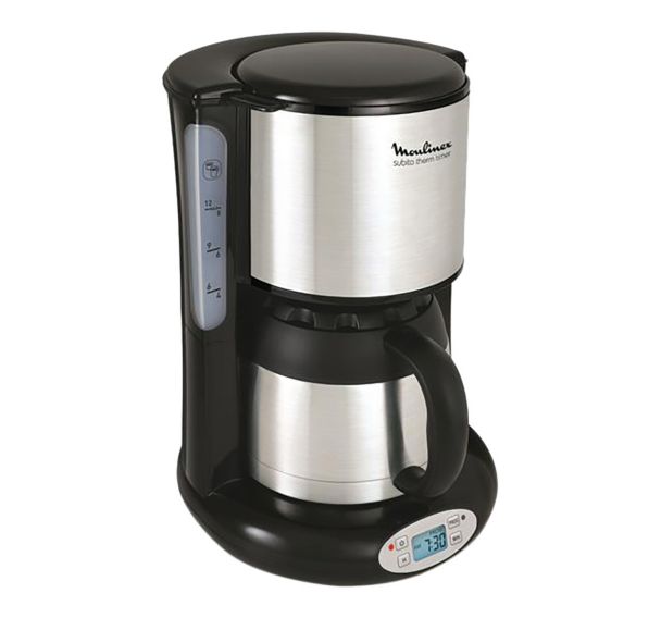 Cafetière filtre 12 tasses programmable - Subito - FT362811 - 800 W - Moulinex