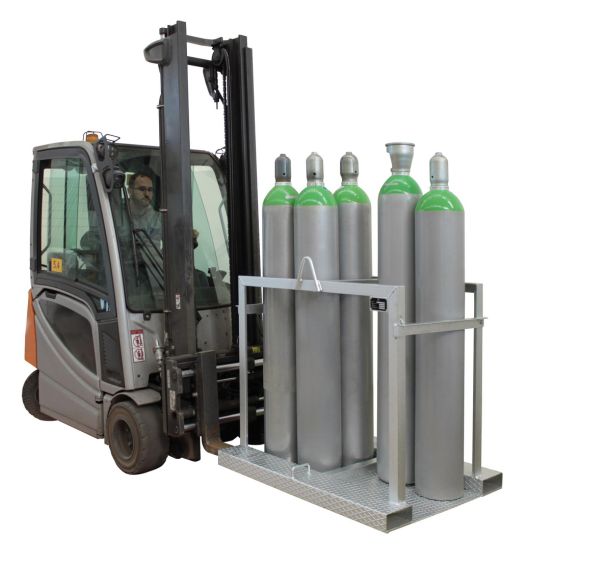 Cages de palettes de bouteilles de gaz de chariot Galvanisé