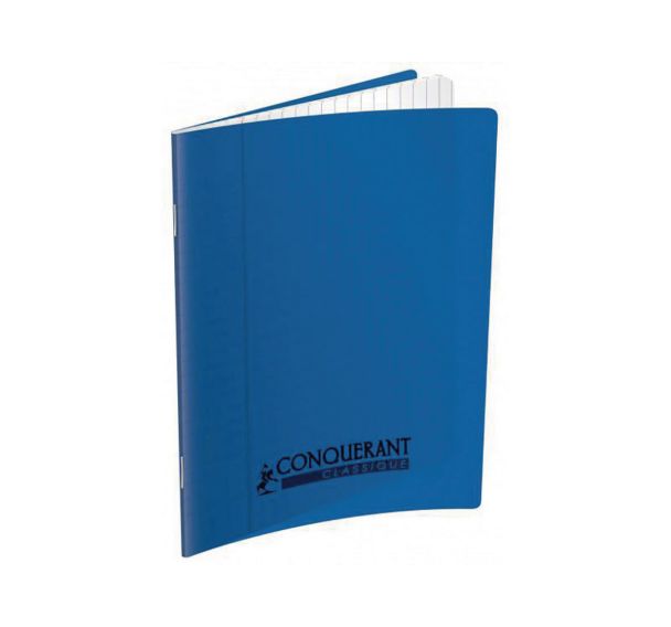 Cahier 17x22 seyes 140 pages agrafées polypropylène - Conquerant