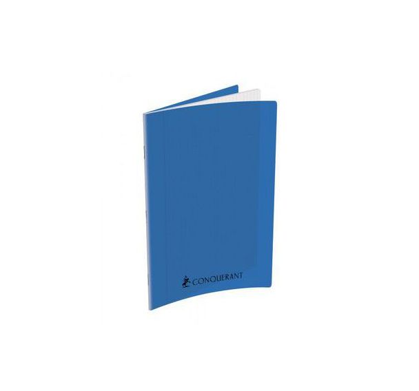 Cahier 192p agrafées 24x32cm grands carreaux seyes - Conquerant
