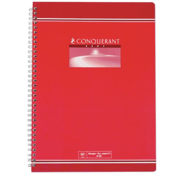 Cahier Conquérant 7 - Grands carreaux