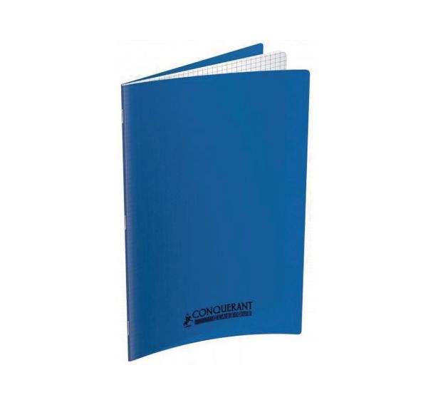 Cahier 96 pages agrafées A4 petits carreaux 5mm - Conquerant