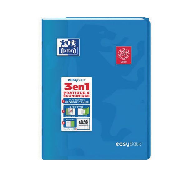Cahier easybook 96 pages agrafées 24x32cm seyes - Oxford
