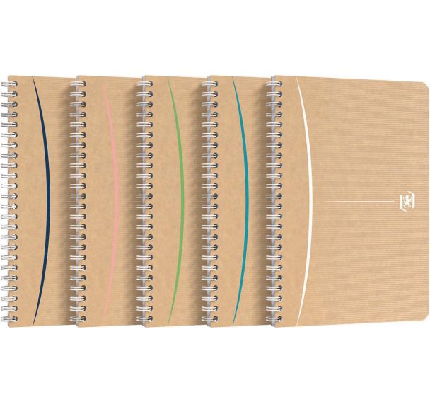 Cahier Touareg 148x210 100p 90g recycle Q5/5 assorti - Oxford