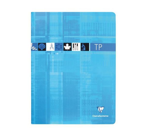 Cahier Travaux Pratiques 24x32 cm piqué Seyès Uni - Clairefontaine