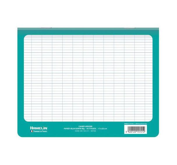 Cahier ardoise 48 pages seyes 2 en 1 17X22 cm